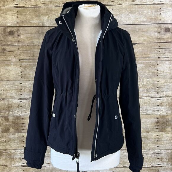 Hollister Sz XS Women’s All Weather Jacket Black Used - Picture 10 of 16